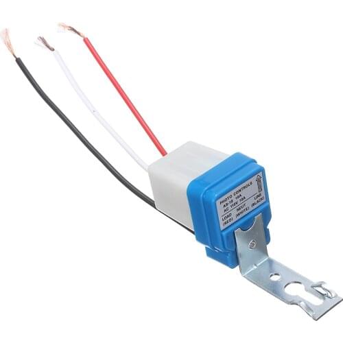 Light Control Switch AC 110V 10A Automatic On Off Street Light Switch Photo Control Sensor For Waterproof Street Lamp Controller