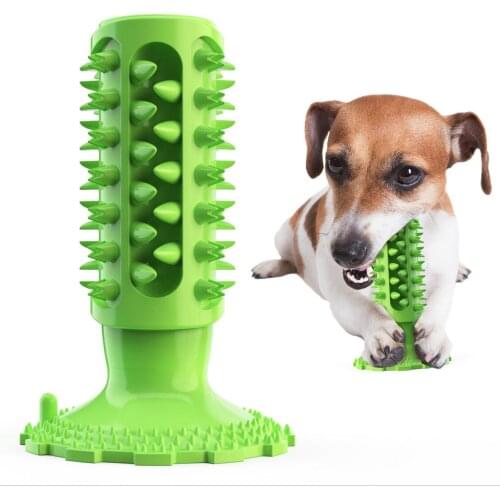 New Dog Molar Toothbrush Toys Chew Cleaning Teeth Elasticity Soft Puppy Dental Care Extra-tough Pet Cleaning Toy Supplies