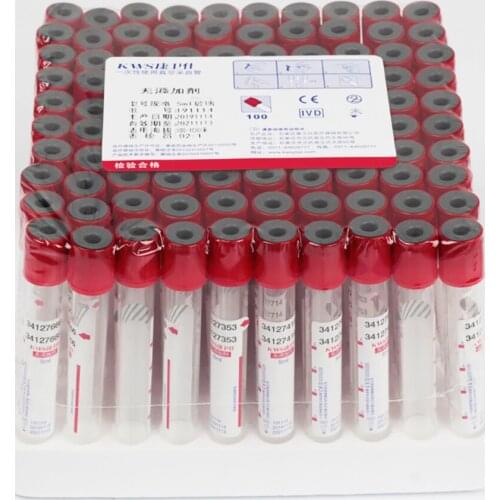 100PCS 5ml/10ml Laboratory Supplies Disposable Vacuum Negative Pressure Blood Collection Container Medical Blood Collection Tube