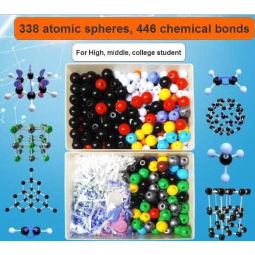 3111-23A chemical organic molecular crystal structure model diamond graphite sodium chloride carbon 60 Chemistry teaching model