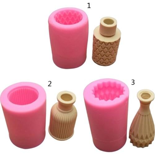 3D Flower Vase Silicone Mold Flower Urn Pot Concrete Resin Casting Mold Tools