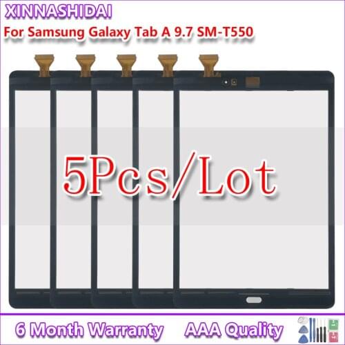 5pcs/lot Touch screen For Samsung Galaxy Tab A 9.7 SM-T550 T550 T551 T555 Touch Screen Digitizer Sensor Panel Replacement Parts