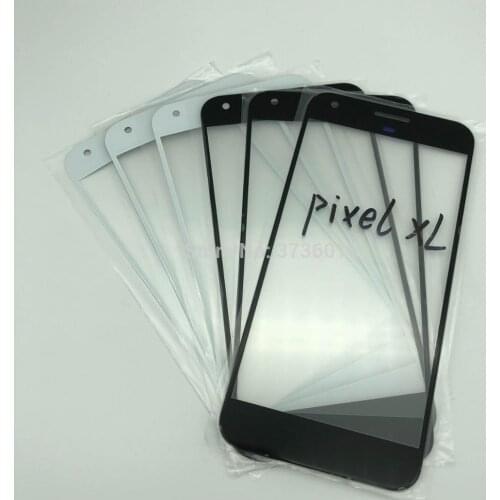 5Pcs Front glass With OCA For HTC Pixel XL Display Screen Cracked Glass Panel Replacement Repair Glass+OCA Film