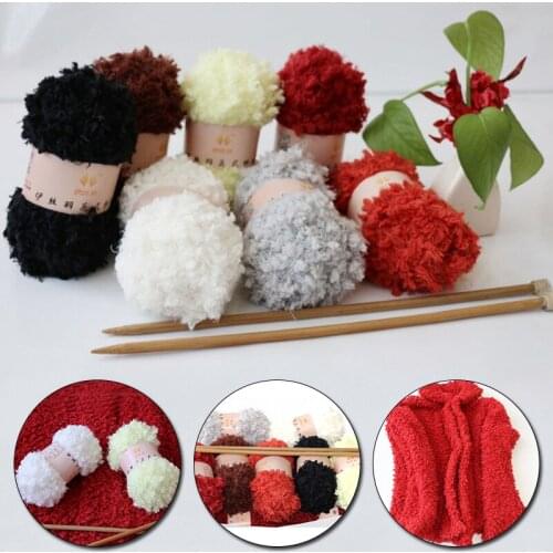 50g/ball Long Hair Mink Yarn Faux Fur Mohair Wool Cashmere Yarn for DIY Hand Knitting Crochet Sweater Thread Baby Yarn