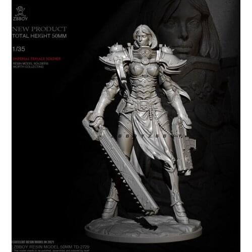 50mm 1/35 Resin model kits figure beauty colorless and self-assembled TD-2729