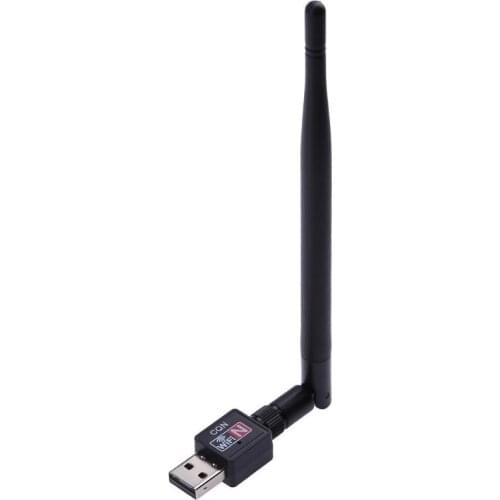 600M USB 2.0 Wifi Router Wireless Adapter Network LAN Card w/5dBI Antenna for Laptop/Computer /Internet TV/media players