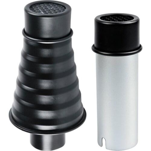 Godox AD-S9 Photography Accessories Aluminum alloy Snoot with Honeycomb Grid for WITSTRO Speedlite Flash AD180 AD360 AD200