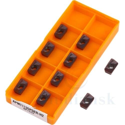 APMT1135 M2 / H2 VP15TF Carbide Blade CNC Lathe Milling Cutter Lathe Milling Cutter APMT 1604 Metal Turning Blade CNC Tool