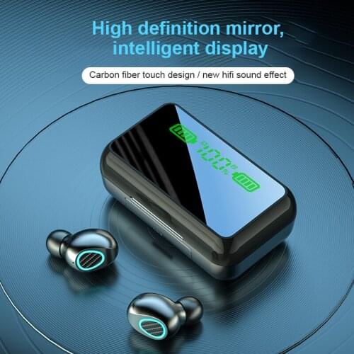 Wireless Headphones Bluetooth Earphones A6S TWS Noise Reduction Stereo Earbuds Sports Earphones Auto Pairing Headset Dual Mic