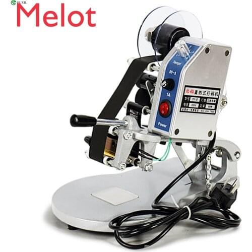 DY-8 Manual Hot Foil Stamp Date Coder Label Printer Ribbon Coding Machine 220V