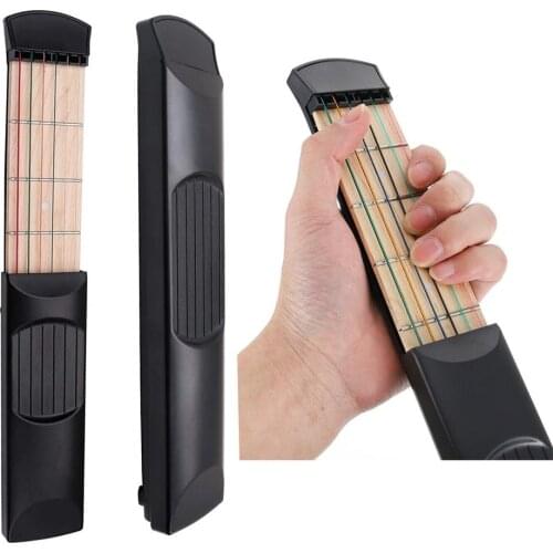 1pc Pocket Guitar Chord Trainer Guitar Accessories Practical Pocket Guitar with Pouch for Beginners Music Instrument Accessories