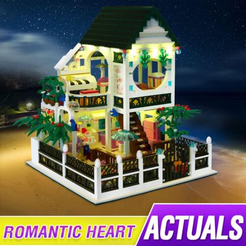 XingBao 01202 the Romantic Heart Set with Light USB Building Block Bricks Toy as Valentines Day Gift