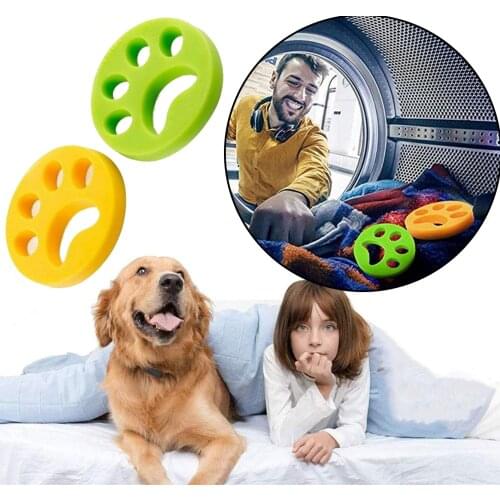 New Pet Cotton Hair Cating Collector Available Washing Machine Pet Sticky Hair Remover Silicone Self-cleaning Clothes Household