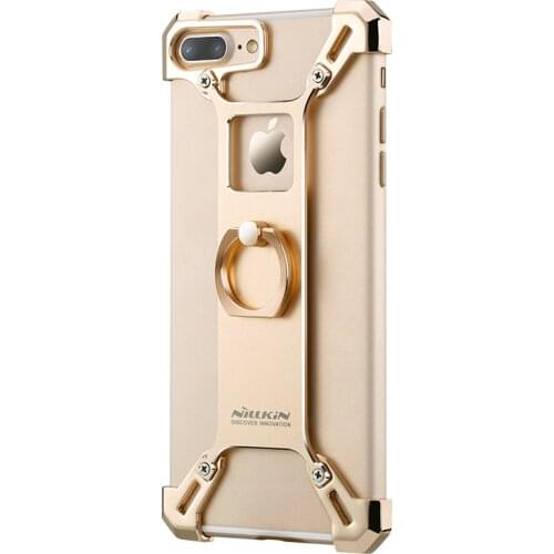 Nillkin Barde Metal Bumper Case with Ring Shape Holder Case for iphone 7 plus 7plus Stand Back Cover bumper Kickstand function