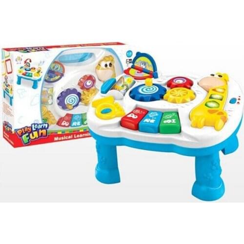 Musical Baby Development Desk Game Table Growing Baby Pop 'n Activity Table Baby Learning Walker Sit To Stand Walker
