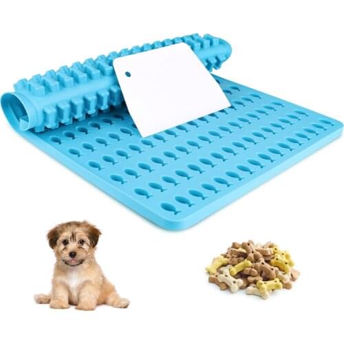 DIY Flexible Silicone Dog Food Biscuit Mould Chocolate Pet Dog Treats Pan Gummy Candy Cake Baking Mold Mat Bones Fish Molds