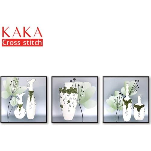 Cross stitch kits,Embroidery needlework sets with printed pattern,11CT-canvas for Home Decor Painting,Flowers Full NCKF269