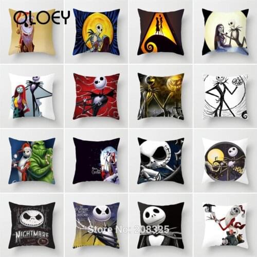 Christmas Eve Dream Pillowcase Polyester Horror Throw Pillow Decoration Pillowcase Hotel Decoration Pillowcase