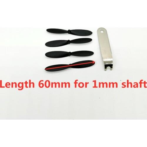 New 2A+2B 60mm 6cm Props High Speed Propellers Blades Props A B For 1mm Shaft R/C Spare Parts Small Mini Quadcopter Drone