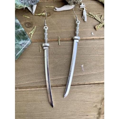 New Style Samurai Sword Earrings, Samurai Personalizeds Earrings
