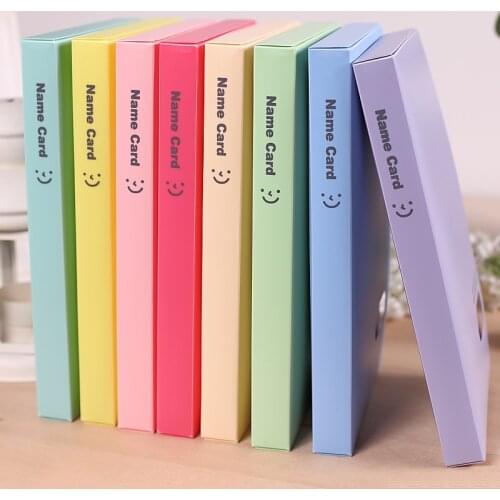 Large Capacity Card Stock 120 Slots Business Name Card Organizer Book Holder Women Card Case Male School Office Supplies
