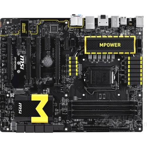 Original motherboard MSI Z97 MPOWER Z97 LGA 1150 DDR3 i3 i5 i7 DDR3 32G SATA3 USB3.0 free shipping