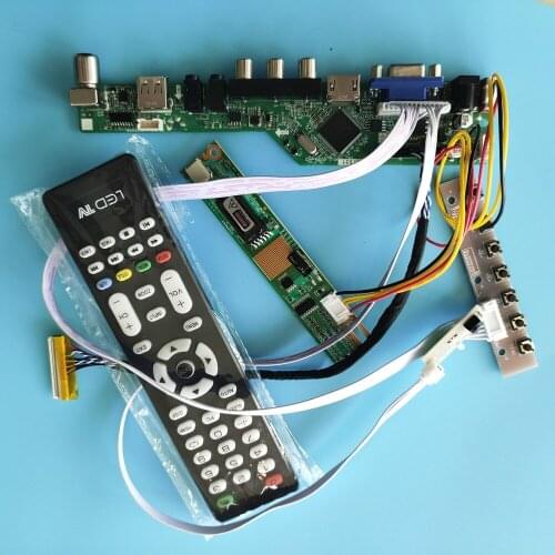 For B141EW04 V6 Interface Module USB Controller Board AV Digital Signal 30pin Resolution TV VGA HDMI 1 lamps 14.1" 1280X800
