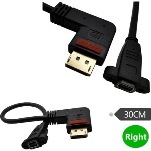 Display Port to Mini Display Port Female socket panel mount Video Cable Adapter - F/M.0.3M