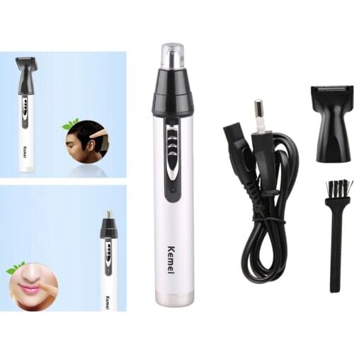 Professional Painless Facial Nose Hair Trimmer Dual Edge Blades for Men