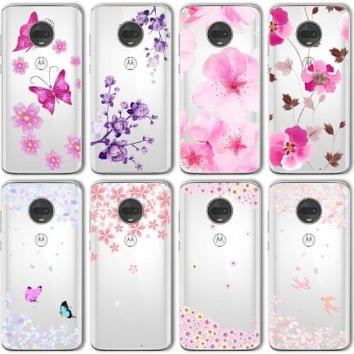 Ciciber Flower Vogue Art Case For Motorola Moto G10 G30 G9 G8 E7 E6S G7 G6 E6 G5 G5S E5 One Macro Plus Play Power Lite silicone