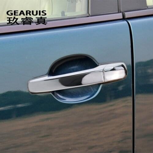 Car Styling For Mercedes Benz C E GLK ML Class W210 W202 W208 W163 Outer Door Bowl Handle Stickers protection Covers Accessories