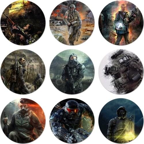 Stalker clear sky Icons Pins Badge Decoration Brooches Metal Badges For Backpack Decoration