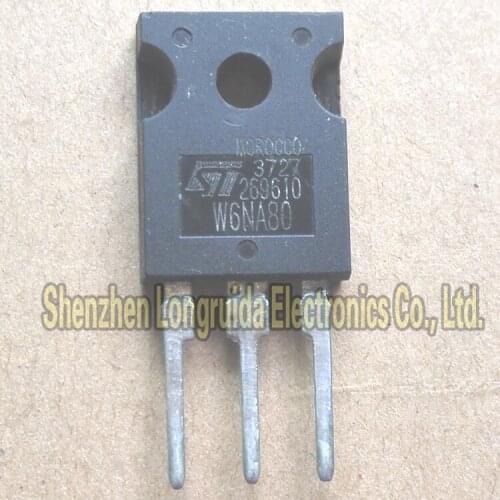 10PCS W6NA80 STW6NA80 TO-247 MOSFET TRANSISTOR 6A 800V