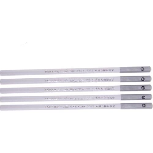2pcs Drawing Sketch Pencil Soft Charcoal Pencils Pen White Pastel For Student Sketching Professional Art Supplies Artist Craft