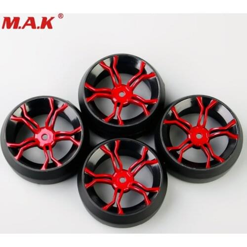 4Pcs/Set Rubber Rally Accessories Tires & Drift Wheel 6mm Offset 12mm Hex For HSP HPI RC 1:10 Drift Car