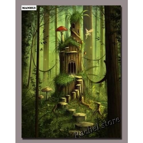 Diamond Embroidery Diy Diamond Painting Cross Stitch Kits Diamond Mosaic Tree house Full Square Diamond Embroidery FB043