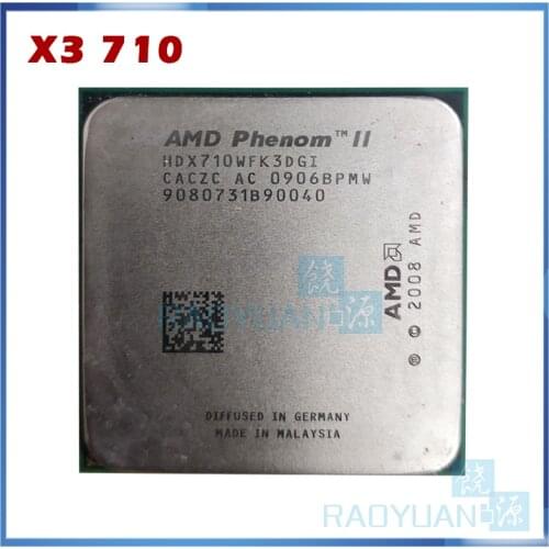 AMD Phenom X3 710 2.6GHz Triple-Core CPU Processor X3-710 HDX710WFK3DGI 95W Socket AM3 938pin