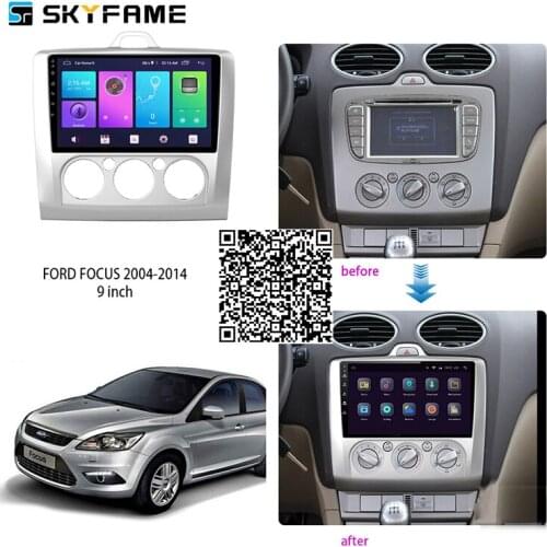 SKYFAME 4+64G Car Radio Stereo For Ford Focus 2004-2014 Android Multimedia System GPS Navigation DVD Player