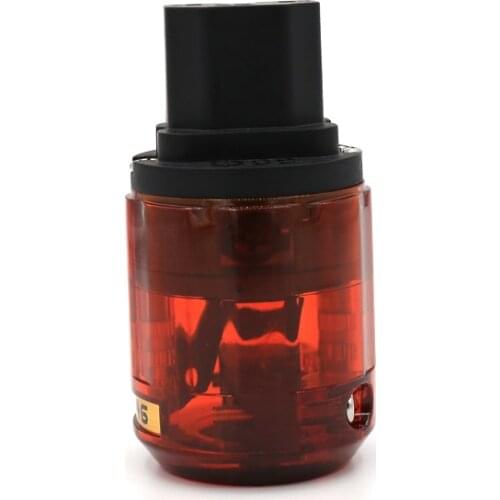 Free shipping 10pieces C-046 Pure Red Copper IEC Connector female power plug for audio power cable