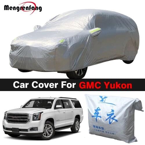 Full Car Cover For GMC Yukon Outdoor Anti-UV Sun Shade Rain Snow Ice Protection Cover Dust Proof