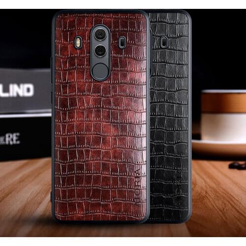 Case for Huawei Mate 10 Pro Lite funda luxury crocodile pattern leather soft TPU hard cover for Huawei mate 10 lite case capa