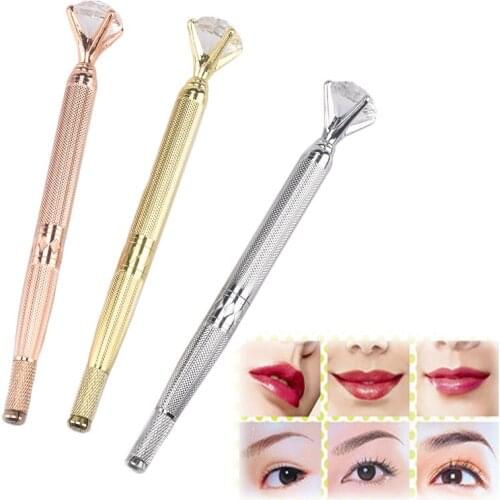 Microblading Crystal diamond Eyebrow Pen Holder Embroidery Tattoo Pen Permanent Makeup Embroidered Eyebrow Lips Tattoo Gun