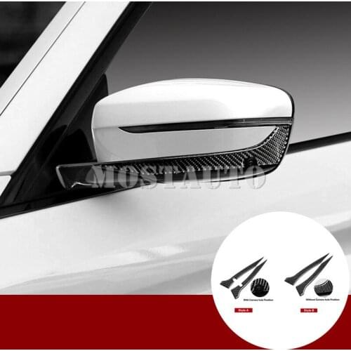 For BMW 7 Series G11 G12 Carbon Fiber Rearview Mirror Anti-Rub Protector 2016-2020 2pcs Car Accessories Interior Car Decor