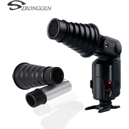Godox AD-S9 Photography Accessories Aluminum alloy Snoot with Honeycomb Grid for WITSTRO Speedlite Flash AD180 AD360 AD200