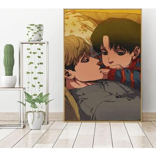 Anime Character Killing Stalking Canvas Print Wall Art Painting Poster Frame Board for Office Decor, Best Gift