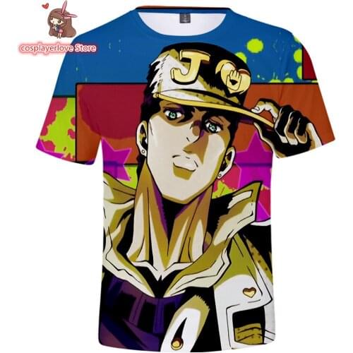 JOJOS BIZARRE ADVENTURE 3D men and women short sleeves Cosplay Carnaval Costume Halloween Christmas Costume