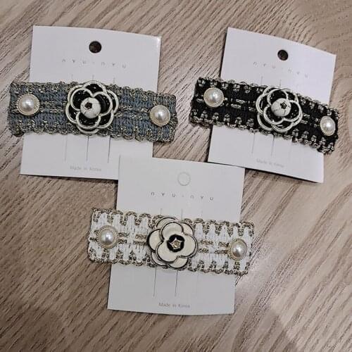 Cute Camellia Pearl Hair Clip Women Girl Flower Barrettes for Gift Party Fashion Hair Accessories Wholesale Price