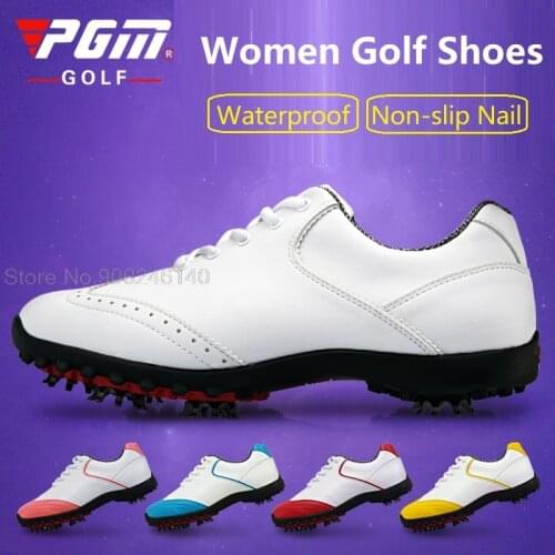 PGM 2020 Ladies Golf Shoes Breathable Waterproof Sneakers Womens Spikes Nail Anti-slip Golf Shoes Breathable Athletics Trainers