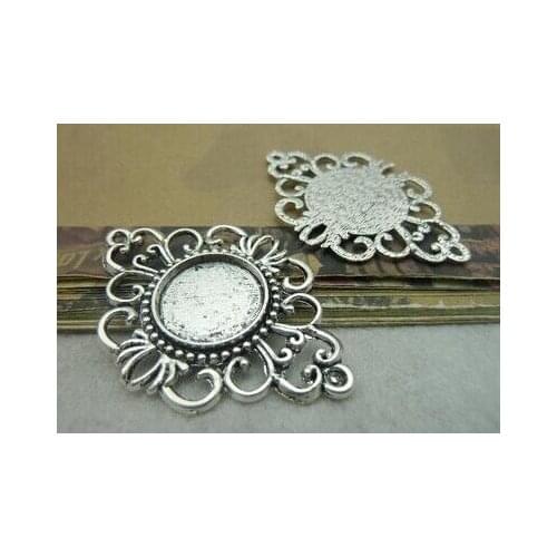 Zinc alloy pendant jewelry accessories diy handmade material charms 18 mm collet 36 * 52