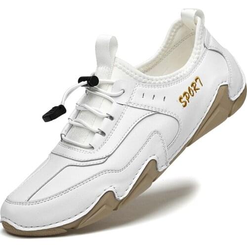 Luxury Leather Mens Casual Shoes Comfortable Soft Octopus-like Soles Mens Shoes Bussiness Driving Leisure Shoes for Men